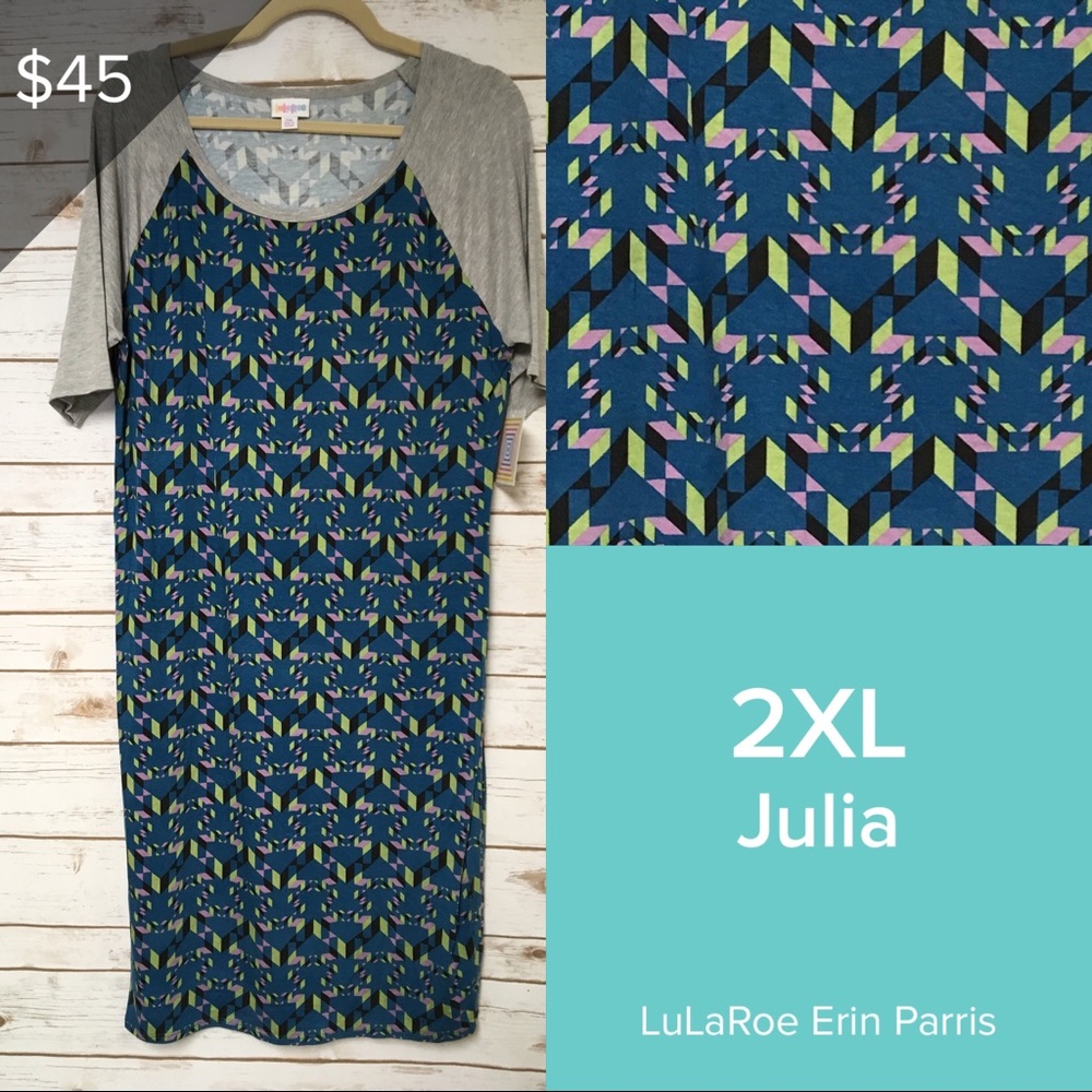2XL LuLaRoe Julia Dress